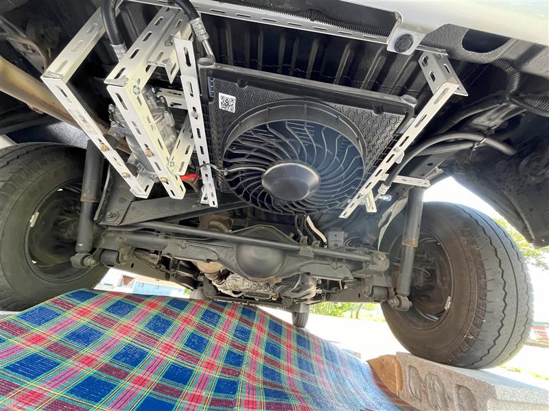 NEKPOKKA 12V DCエアコンの取り付け③室外機の取り付け（トヨタ