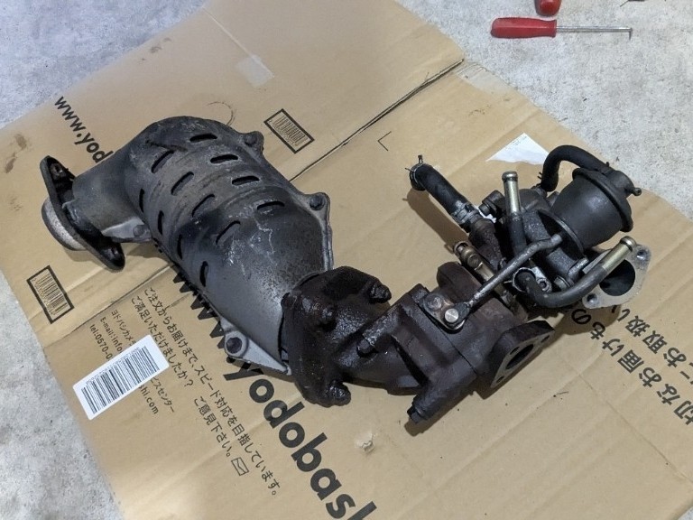 タービン外し(交換準備)（スズキ ジムニー・JB23W）by veldemont