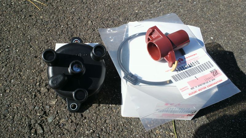 スズキ純正部品 デスビキャップとパッキン＆ロータ のパーツレビュー