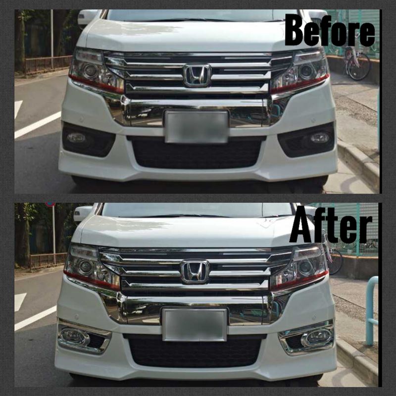 SAMURAI PRODUCE フォグライト カバー ガーニッシュ メッキ仕上げ の