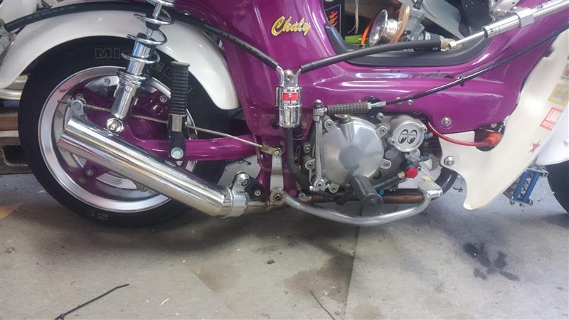 水本レーシング シャリー RMマフラー ロング のパーツレビュー