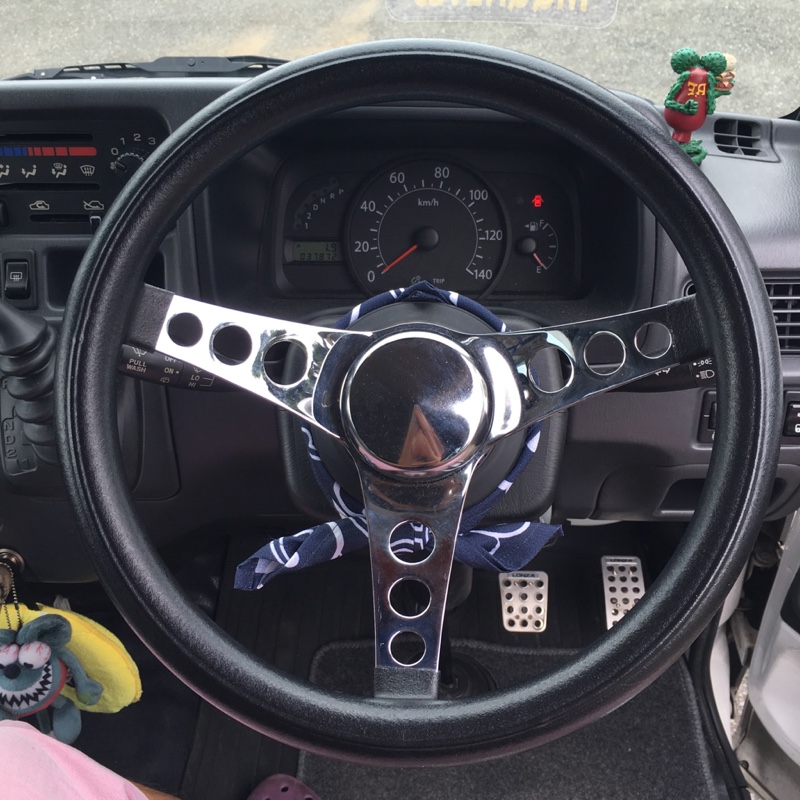 ムーンアイズ グラントクラシックブラックフォームステアリング