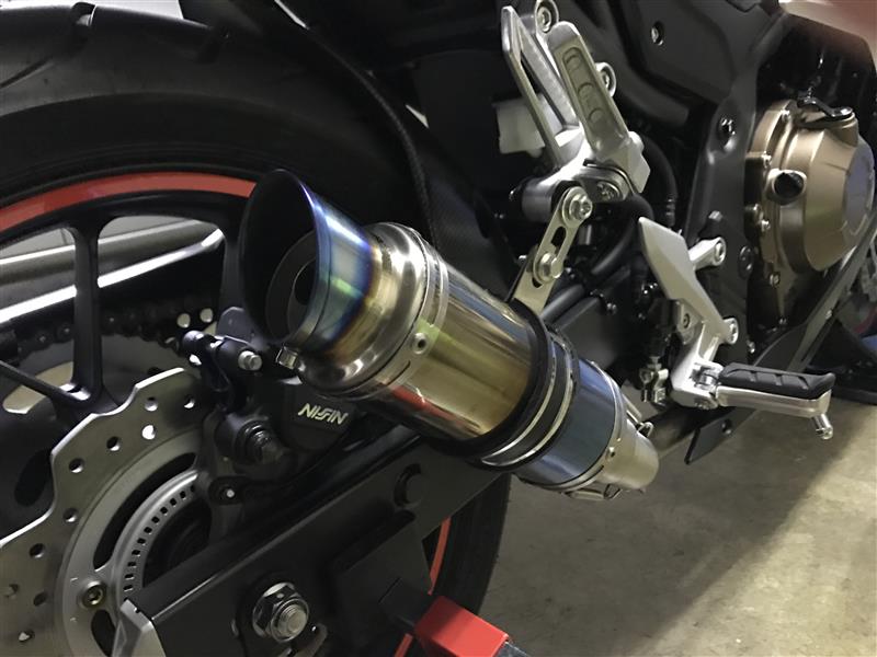 LCIショートチタンスリップオンマフラー CBR400R NC56 LCIショート