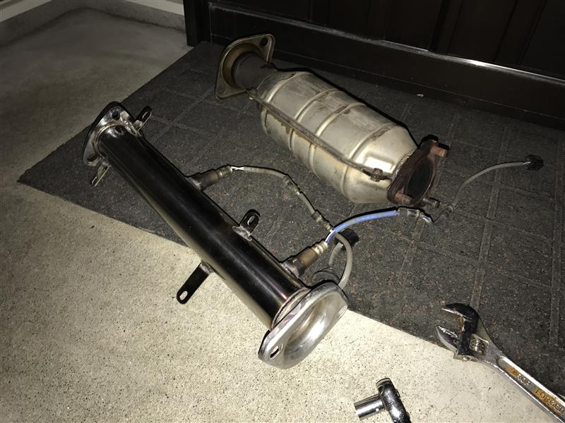 O2センサー付き ☆ FD2 シビックTYPE-R 触媒 ストレートパイプ