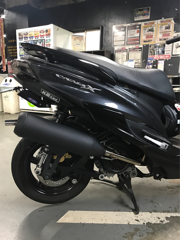 ノーブランド 隔壁マフラー のパーツレビュー | シグナスX SR(デースケ