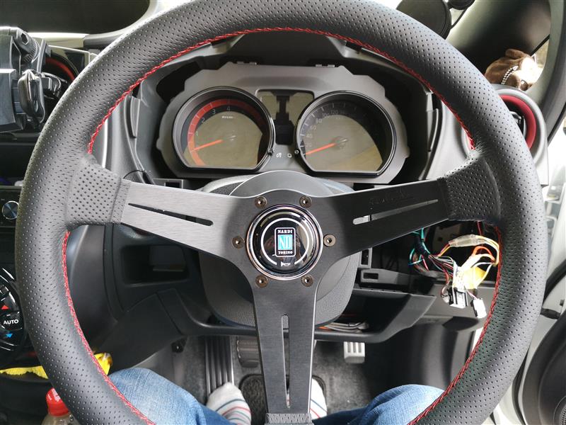 NARDI CLASSIC LEATHER SPORTS TYPE ラリー パンチングレザー レッド