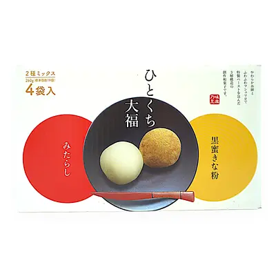 千年屋ひとくち大福 黒糖きな粉&みたらし 260 g X 4 | SocToc