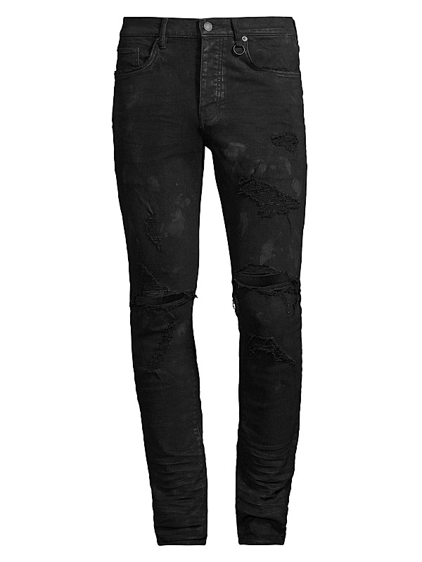 Purple Brand Stretch Destroyed Slim-Fit Jeans | Saks Fifth Avenue