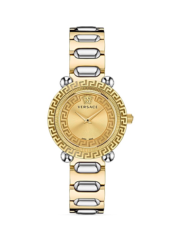 Versace Greca Twist Two-Tone Stainless Steel Watch | Saks Fifth Avenue