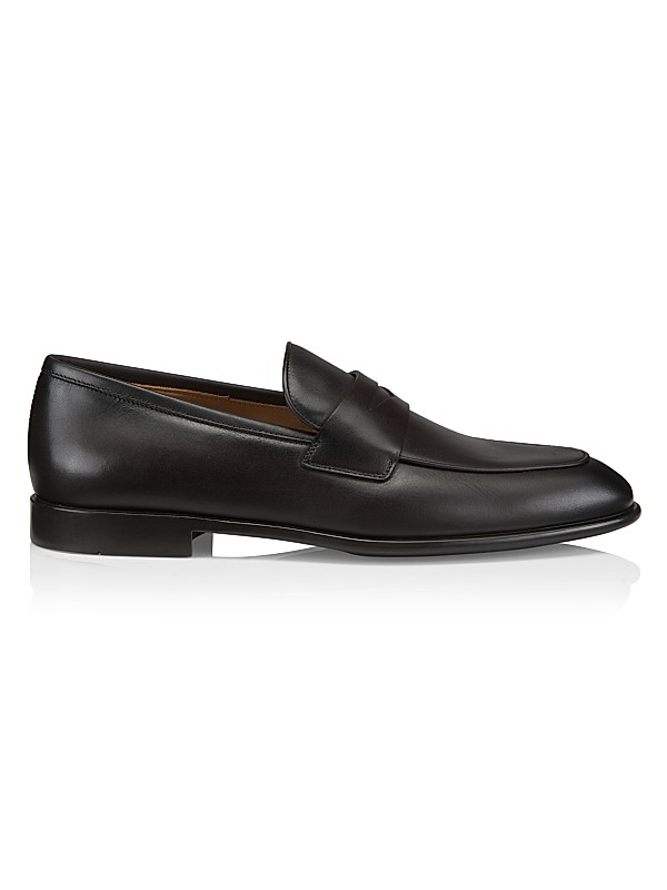 FERRAGAMO Funes Leather Loafers | Saks Fifth Avenue