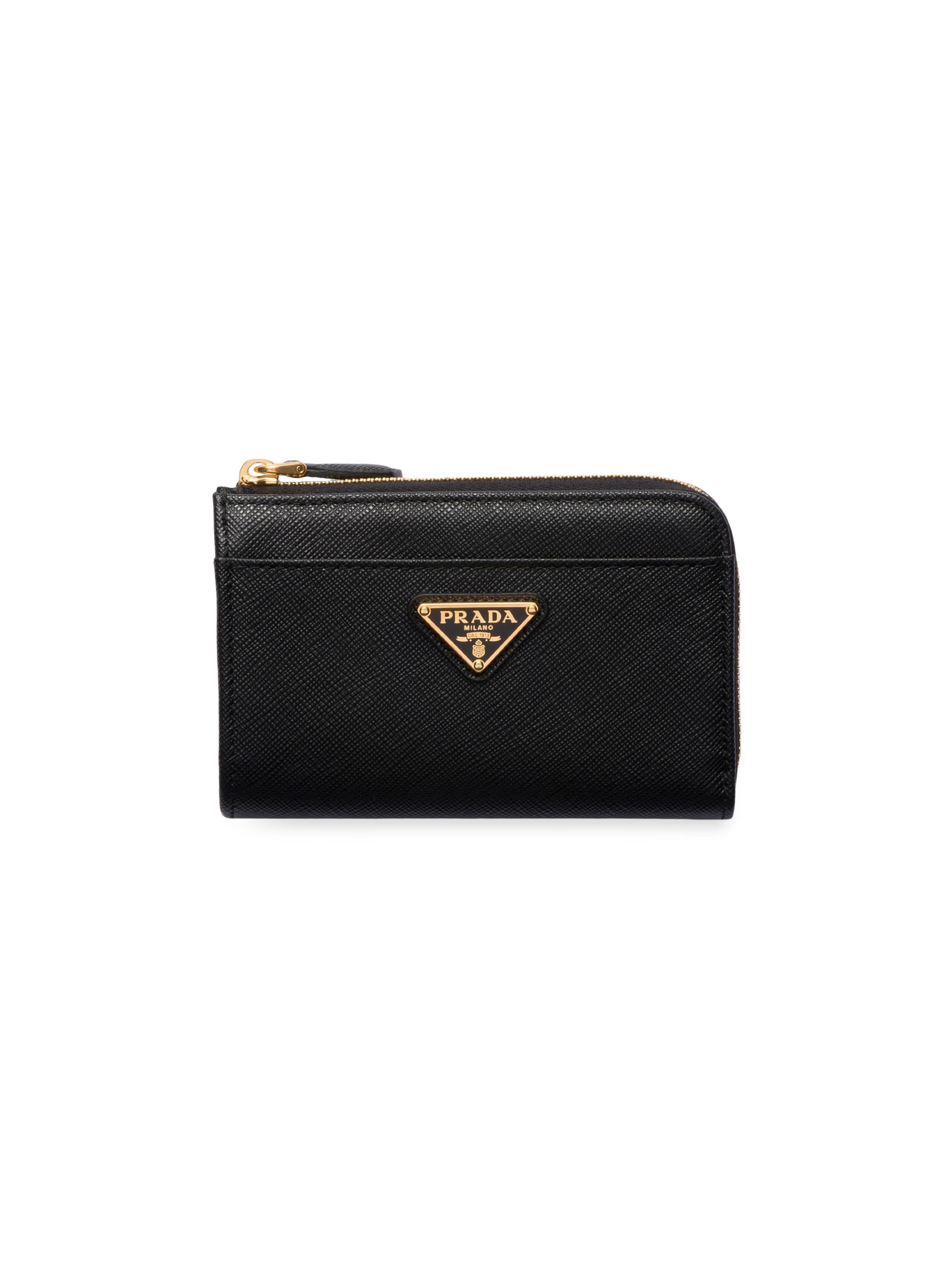 Prada Saffiano Leather CardCase Keychain | Saks Fifth Avenue