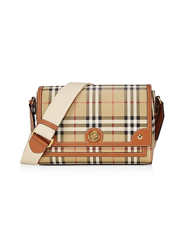Burberry Note Check Crossbody Bag | Saks Fifth Avenue