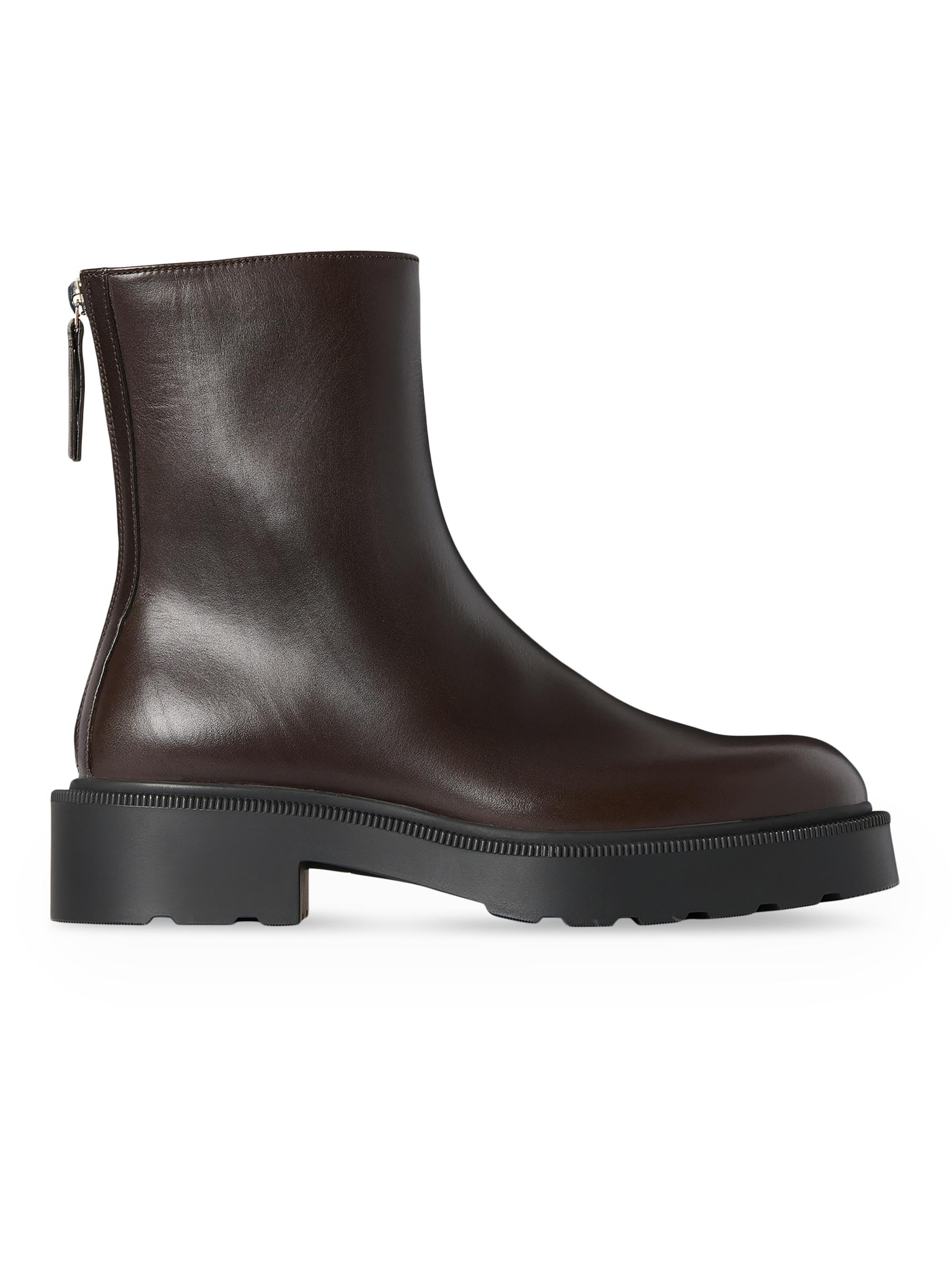 Dries Van Noten Metallic Leather Platform Boots | Saks Fifth Avenue