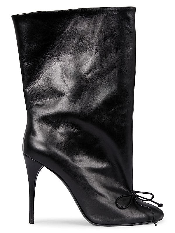 Alaïa Low 90MM Leather Boots | Saks Fifth Avenue