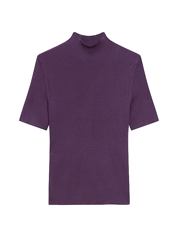 Theory Leenda Merino Wool Short-Sleeve Sweater | Saks Fifth Avenue