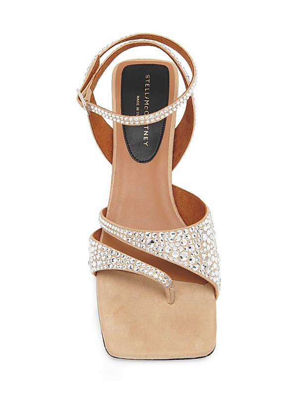 Stella McCartney Spur 48MM Hotfix-Embellished Sandals | Saks Fifth