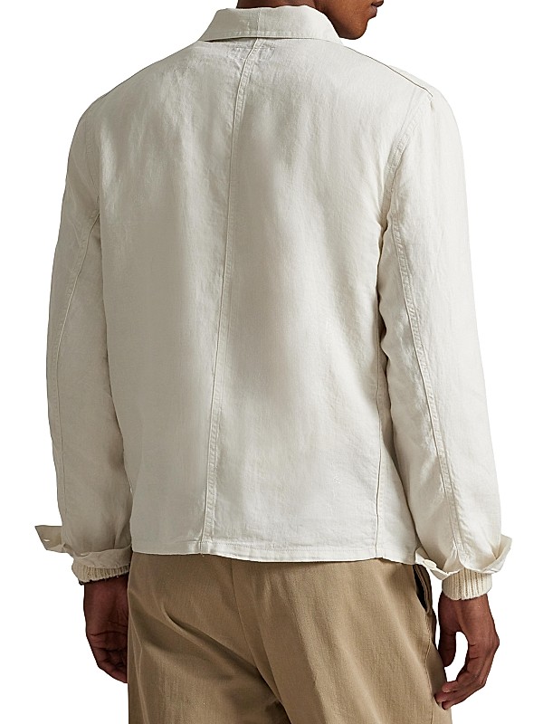 Polo Ralph Lauren Linen Utility Jacket | Saks Fifth Avenue