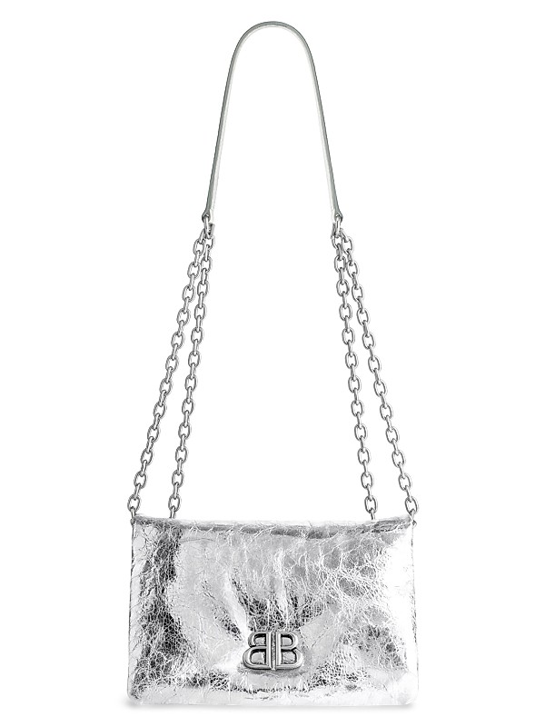 Balenciaga Monaco Nano Metallized Bag | Saks Fifth Avenue