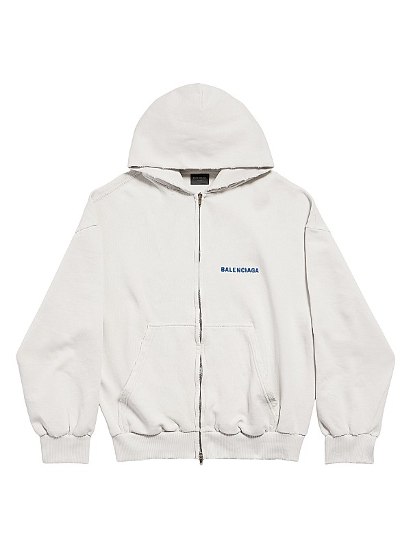Balenciaga Zip-Up Regular Fit Hoodie | Saks Fifth Avenue