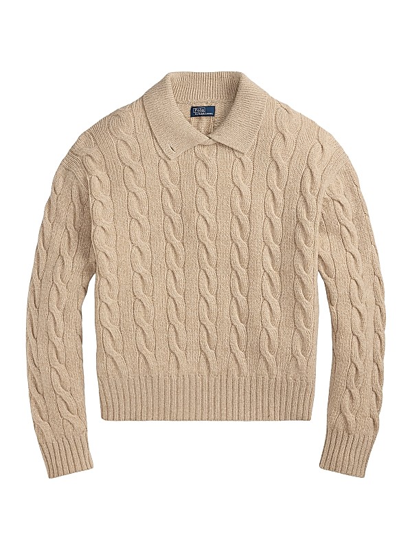 Polo Ralph Lauren Cable-Knit Wool-Cashmere Sweater | Saks Fifth Avenue
