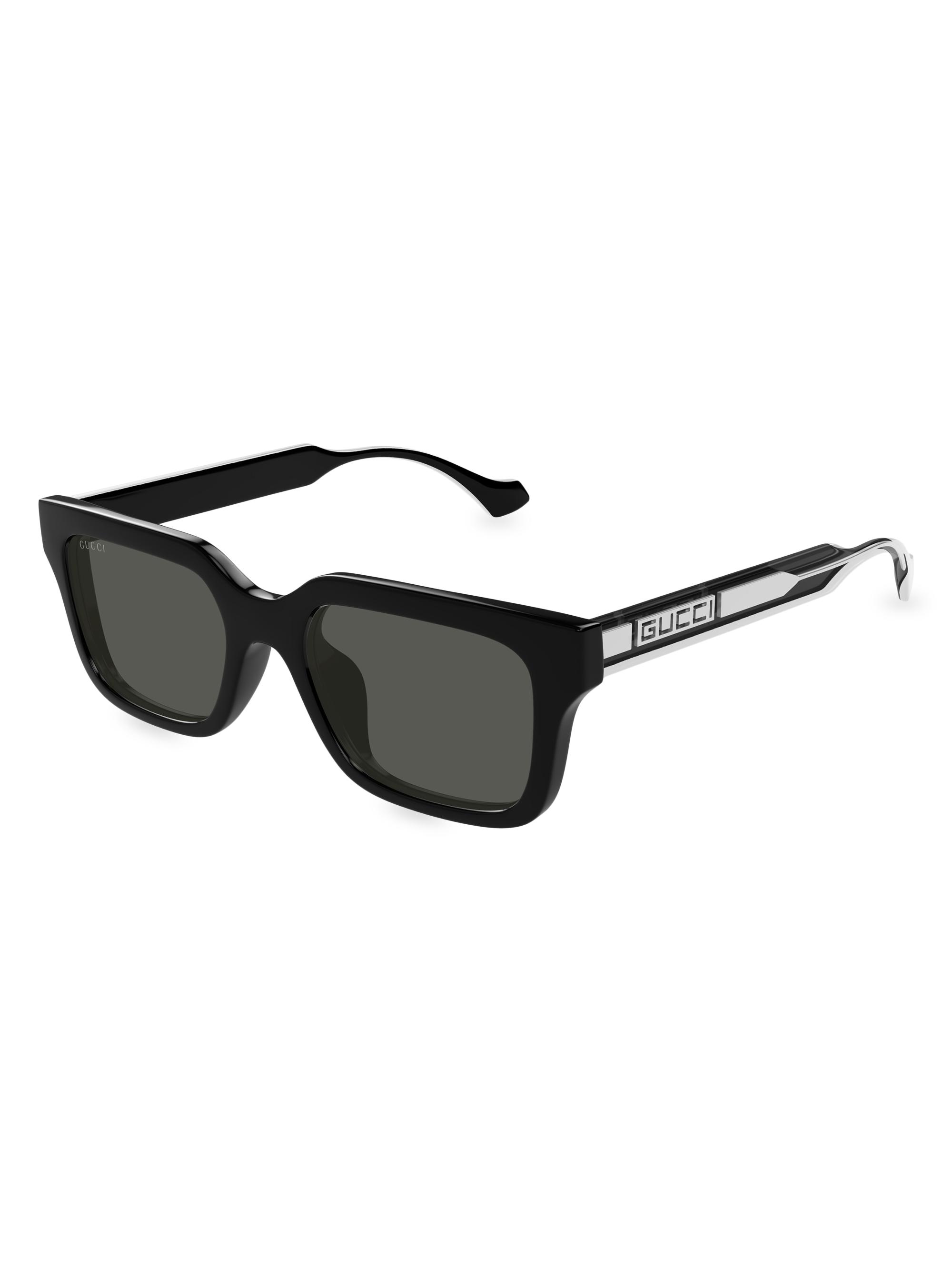 Saint Laurent Mid Naked 57MM Square Sunglasses | Saks Fifth Avenue