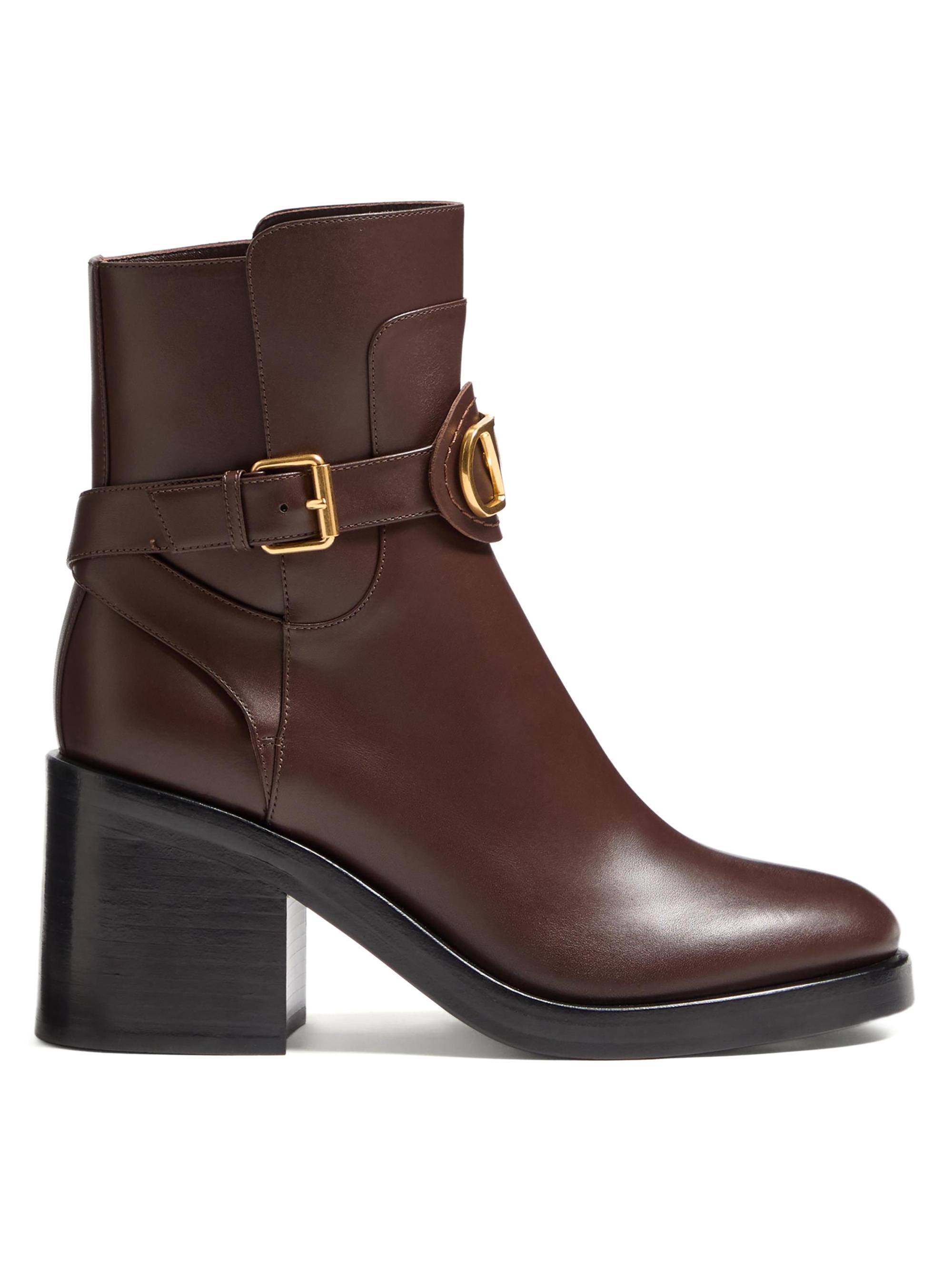 Valentino Garavani VLogo Signature Calfskin 70MM Combat Boots