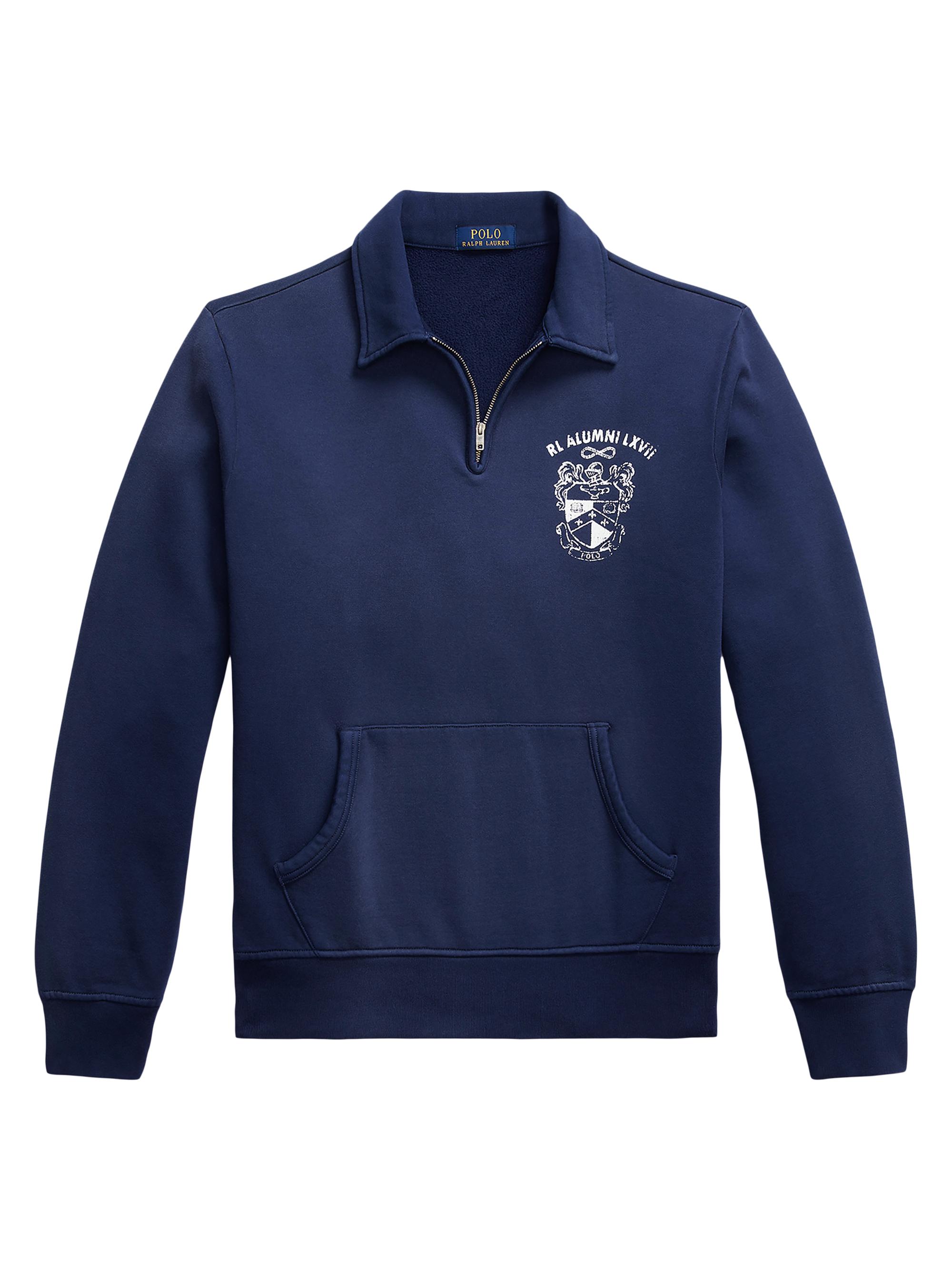 Polo Ralph Lauren Logo Fleece Collared Sweatshirt | Saks Fifth Avenue