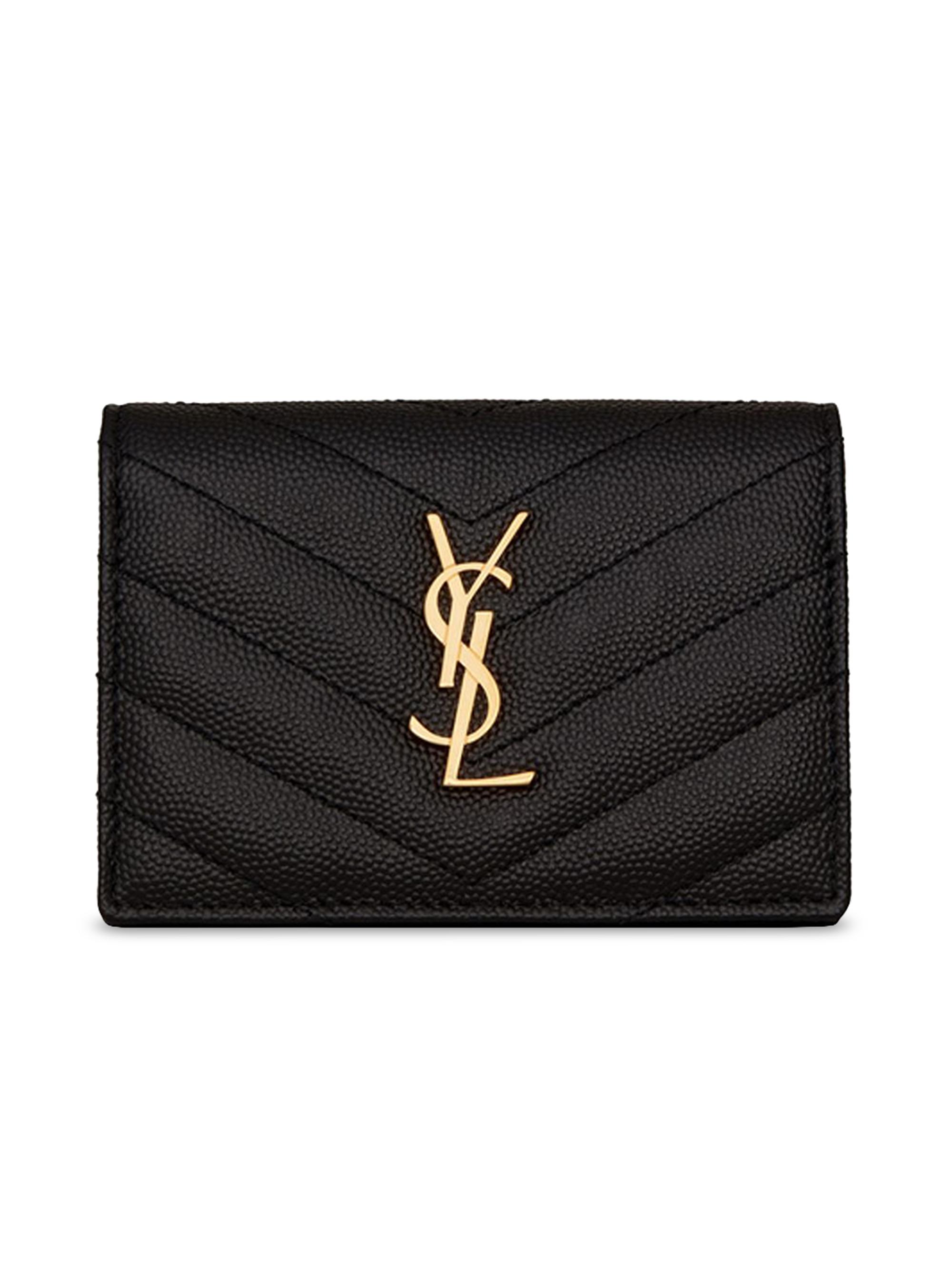 Saint Laurent Cassandre Saint Laurent Card Case in Crocodile
