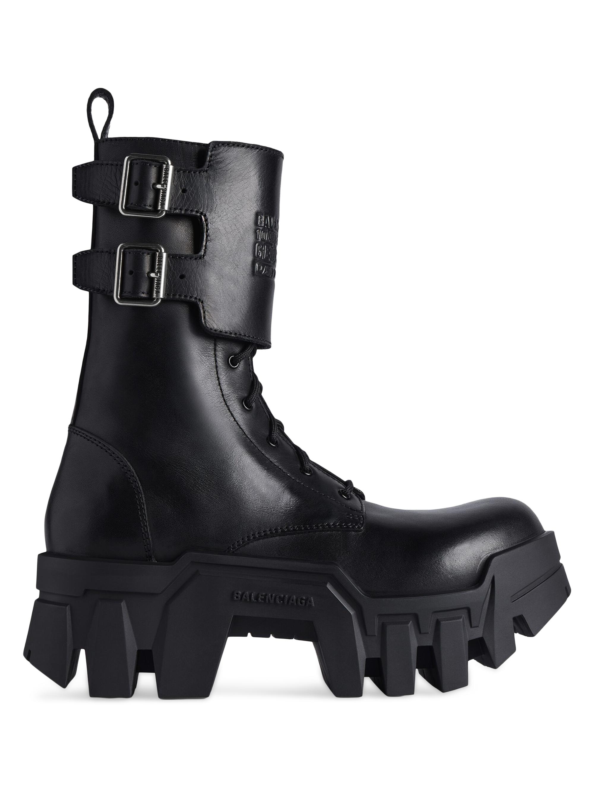 Balenciaga Bulldozer Lace-Up Boots | Saks Fifth Avenue