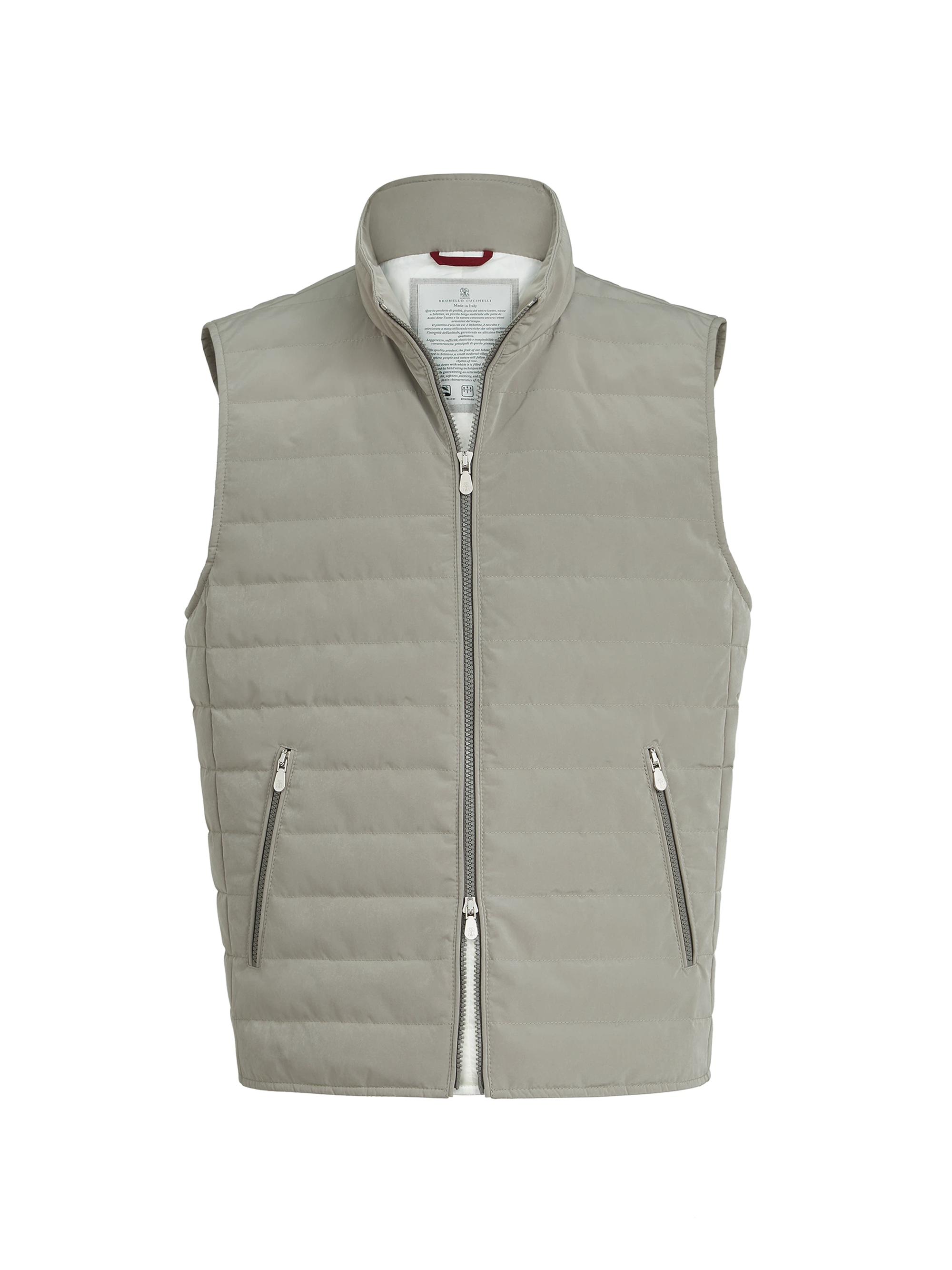 Brunello Cucinelli Bonded Wool Flannel Down Vest | Saks Fifth Avenue