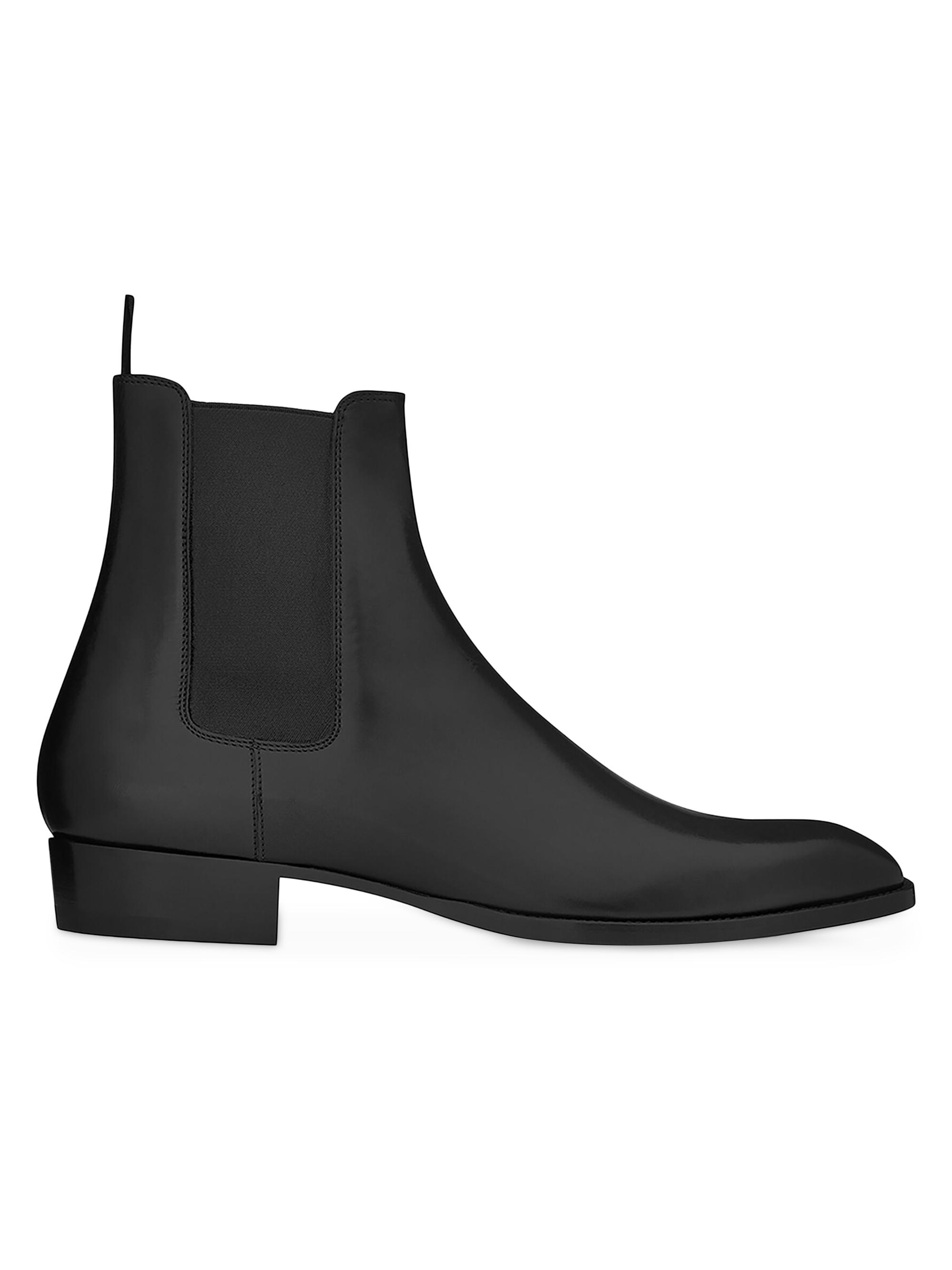 Saint Laurent Wyatt Chelsea Boots in Smooth Leather | Saks Fifth