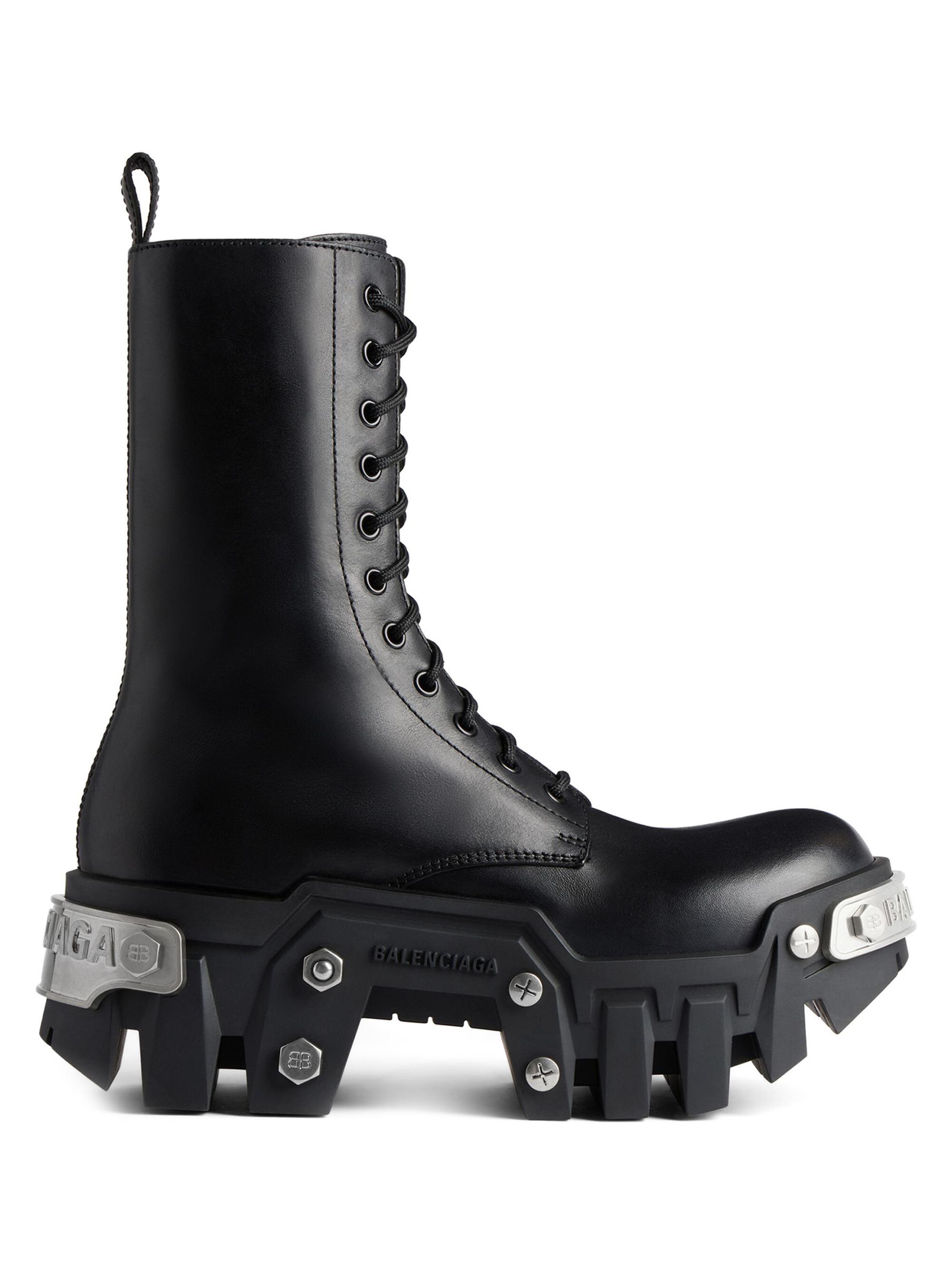 Balenciaga Bulldozer Lace-Up Boots | Saks Fifth Avenue