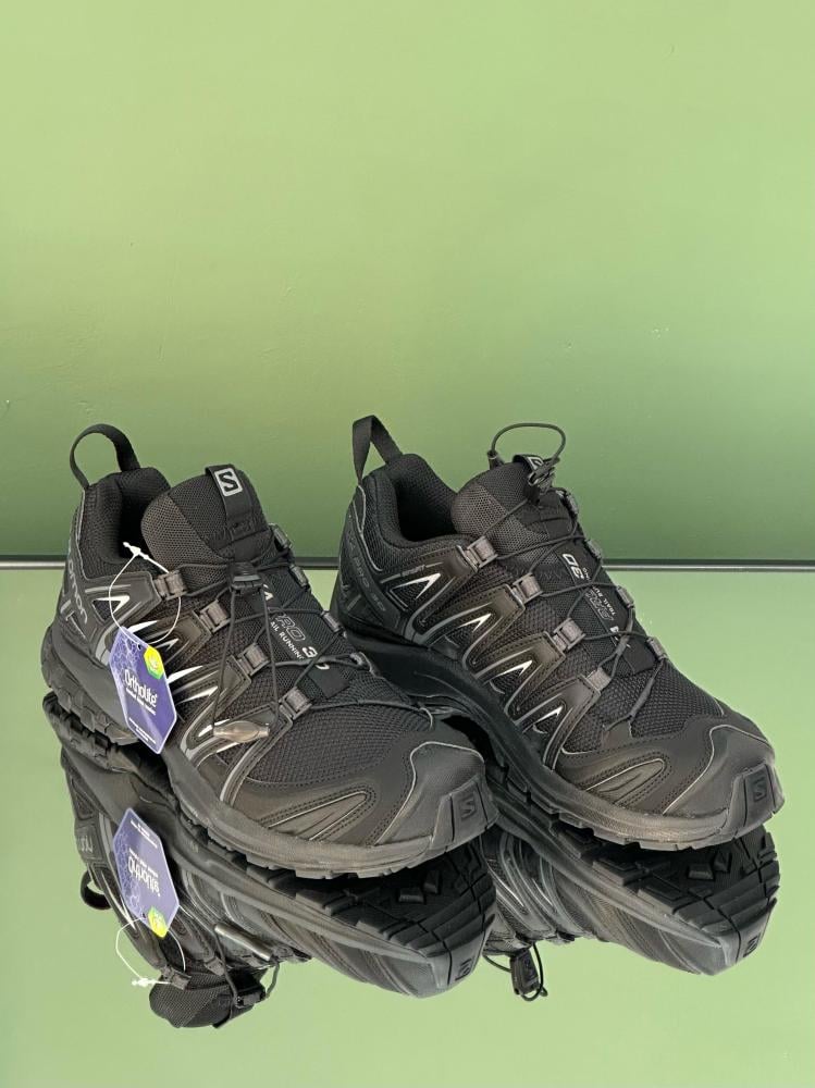 Salomon XT-Quest Men's Black Lace-Up Sneakers - E-SEVEN STORE