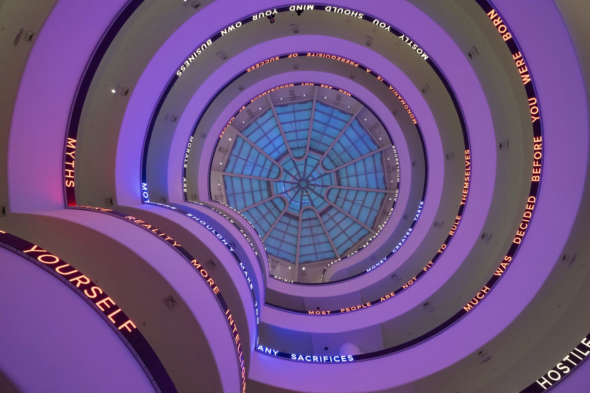 In Guggenheim exhibition, Jenny Holzer grapples with the post