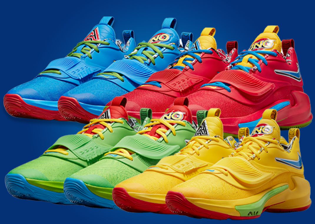 Official Look At The UNO x Nike Zoom Freak 3 Pack