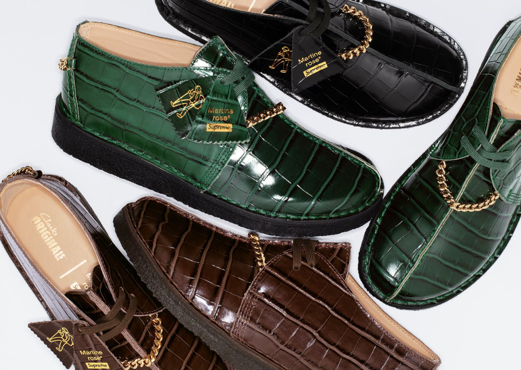 The Martine Rose x Supreme x Clarks Originals Desert Trek Pack