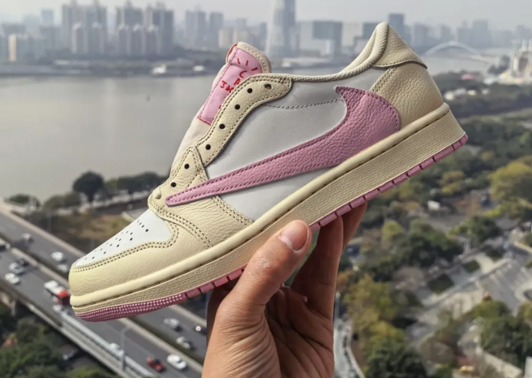 Travis Scott's Air Jordan 1 Low in Muslin and Pink is Dropping for