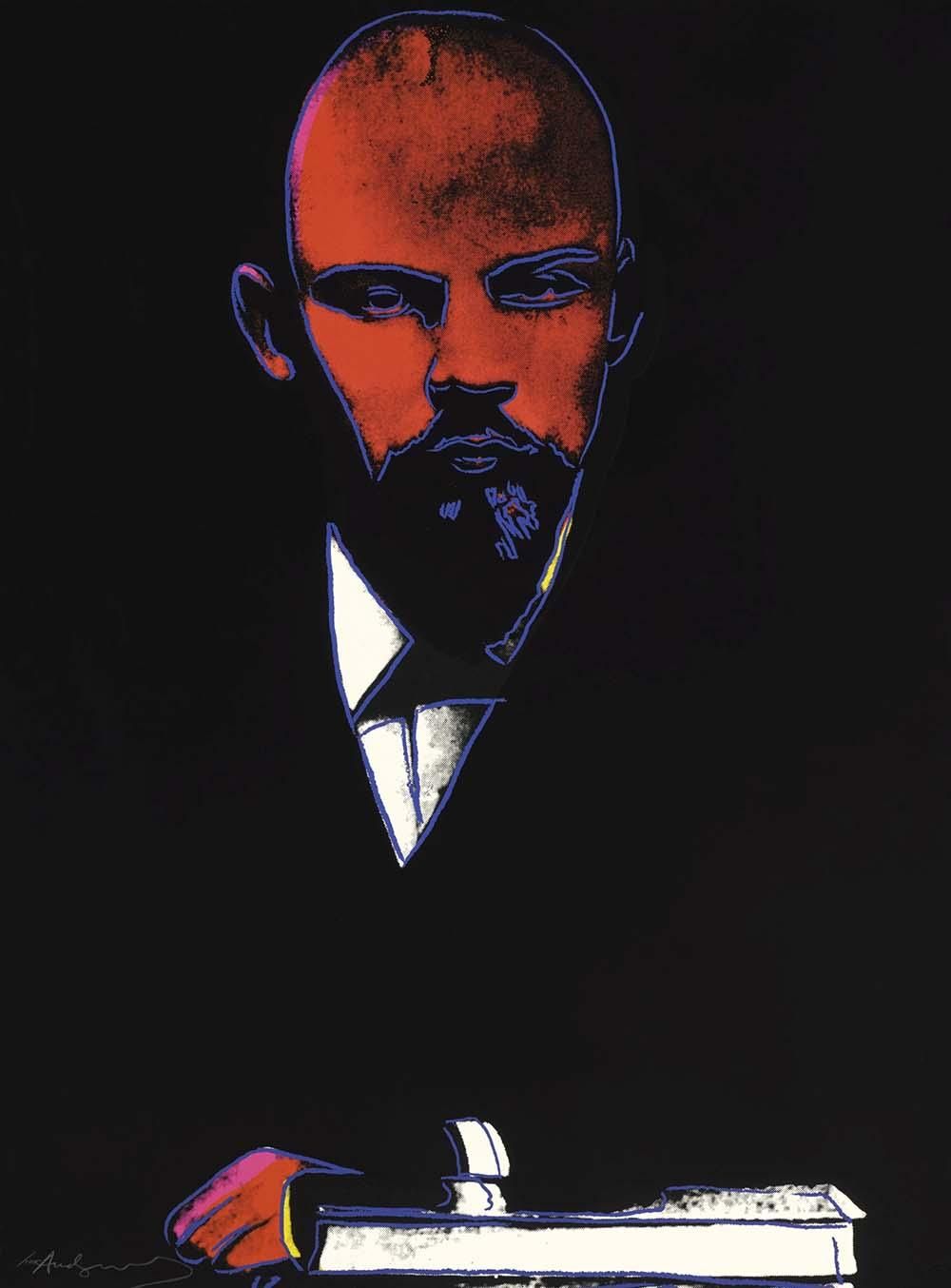 Andy Warhol Black Lenin (F. & S. II.402) (Signed Print) 1987