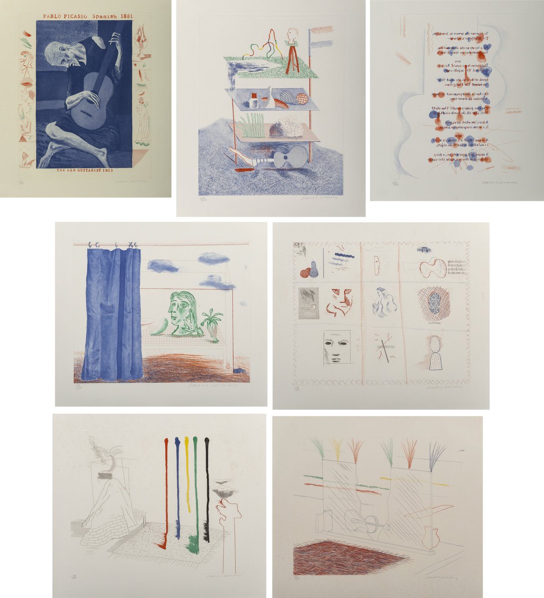 The Blue Guitar by David Hockney Meaning, Analysis & Auction