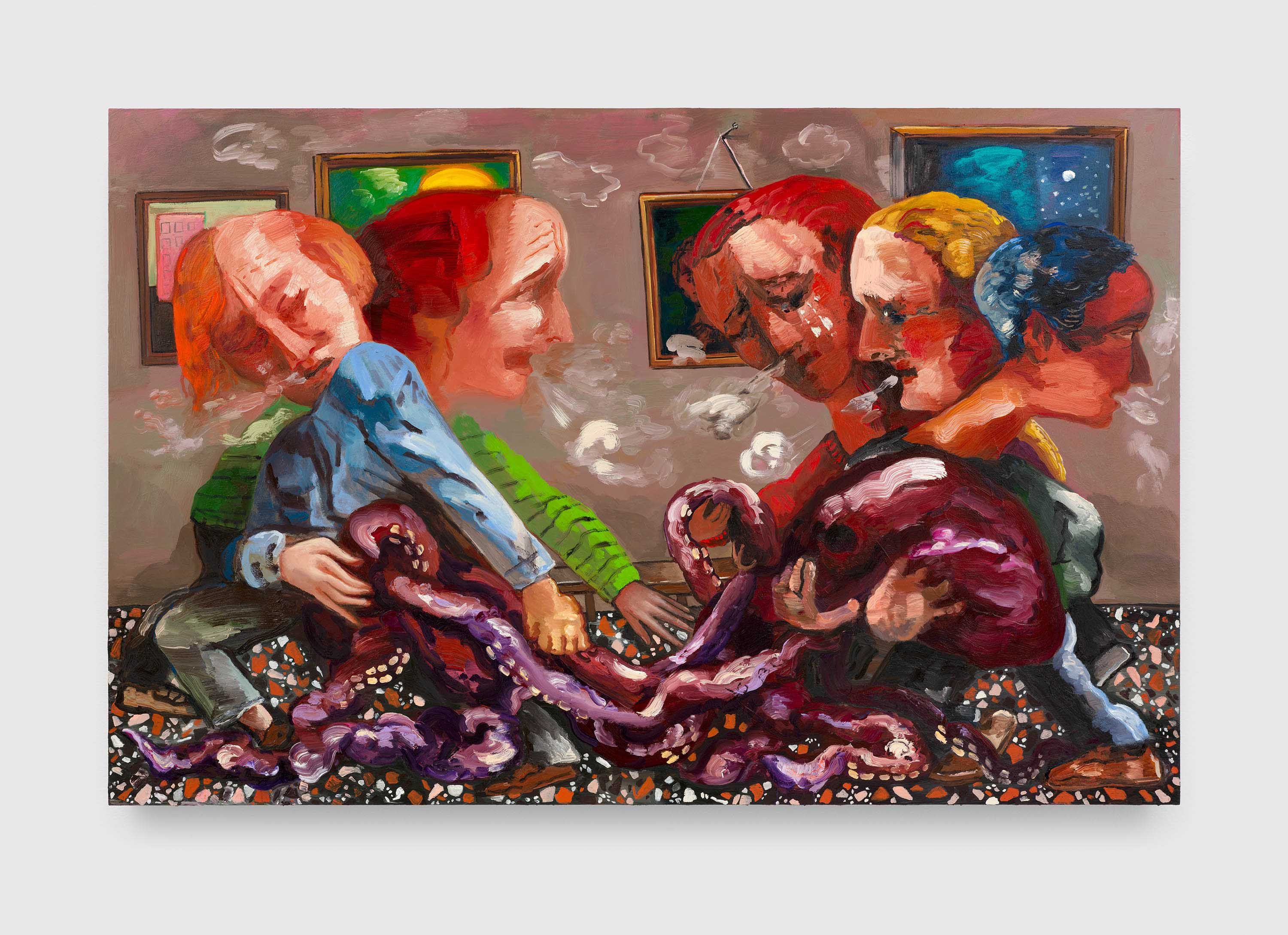 Dana Schutz: Mourning an Octopus, 2024 | David Zwirner