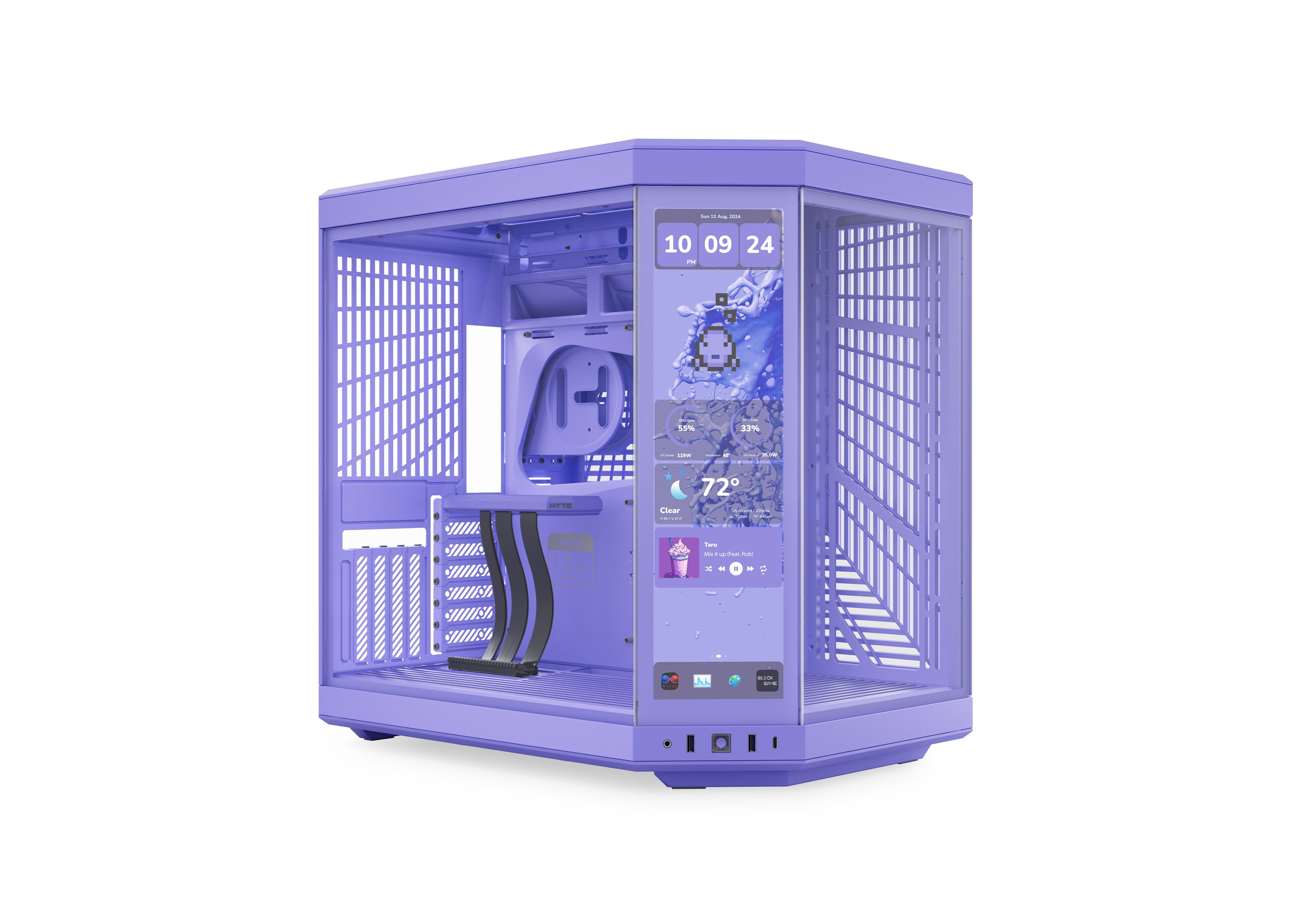 Y70 touch infinite Display Upgrade - Taro Milk | HYTE