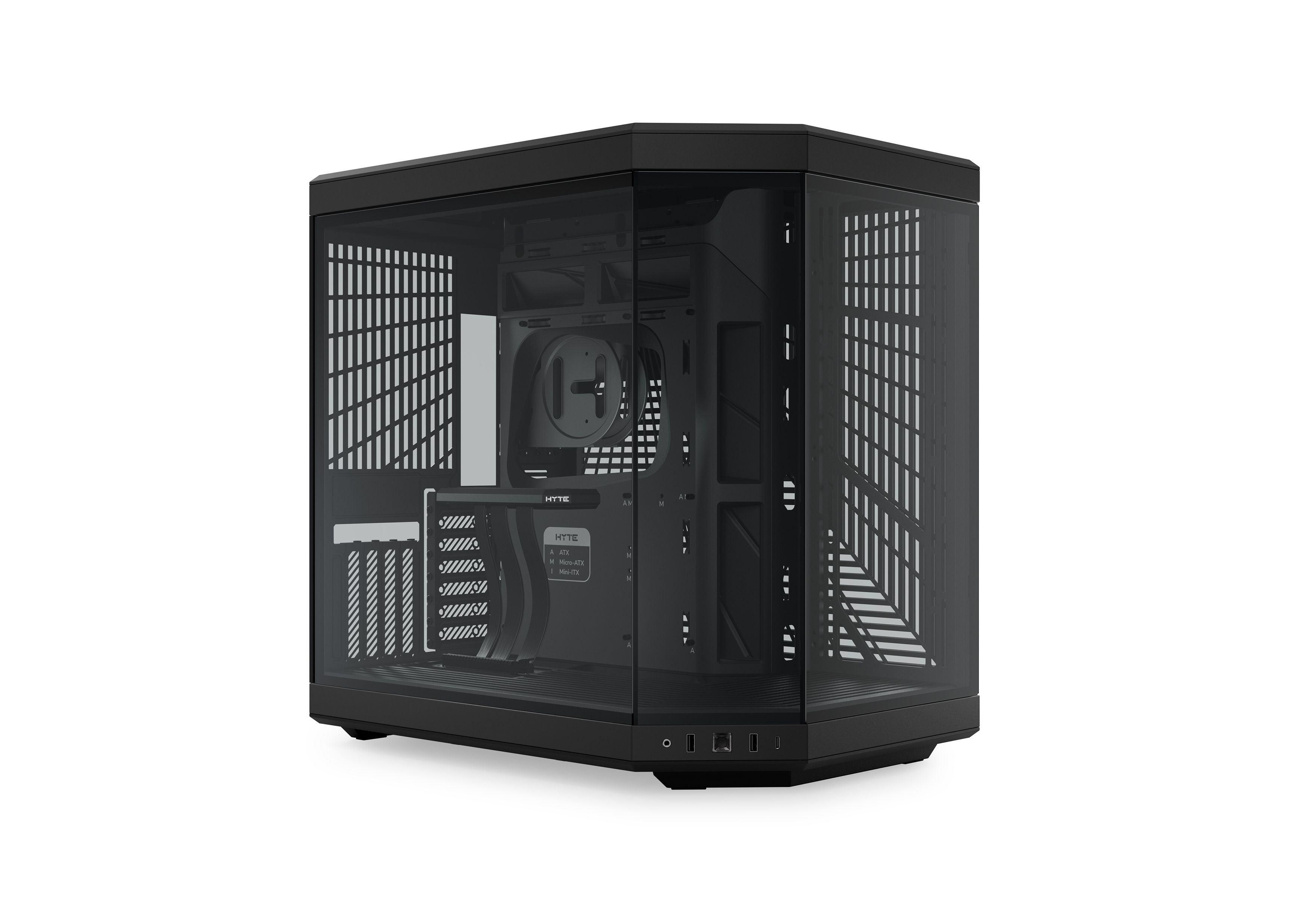 Y70 - Our New ATX PC Case - Pitch Black | HYTE