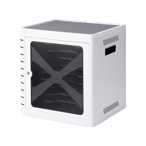 CAI-CAB16W【iPad・タブレット収納キャビネット（10台収納・ホワイト