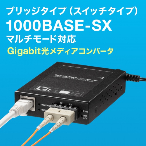 LAN-EC212CB【光メディアコンバータ（ギガビット対応・ブリッジ