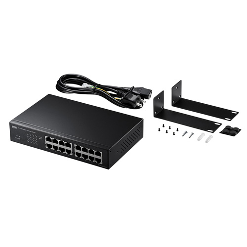 LAN-GIGAH16L【Giga対応スイッチングハブ（16ポート・ループ検知機能