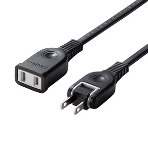 TAP-EX2110BK【電源延長コード（2P・ブラック・10m）】タップや機器の