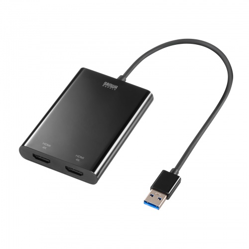 USB-CVU3HD6【USB-HDMIディスプレイアダプタ（4K×2画面出力）】USB
