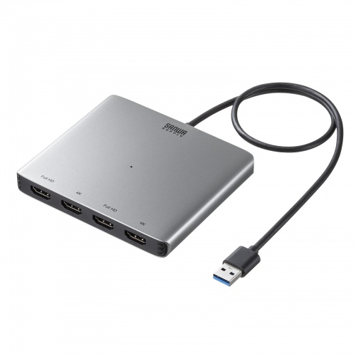 USB-CVU3HD7【USB-HDMIディスプレイアダプタ（4画面出力）】USBポート