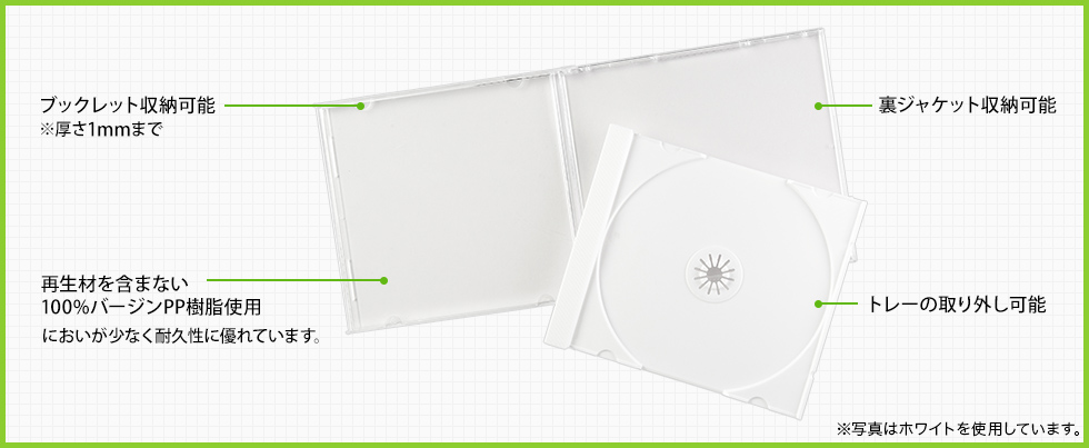 FCD-PN30CLN【Blu-ray・DVD・CDケース（30枚セット・クリア