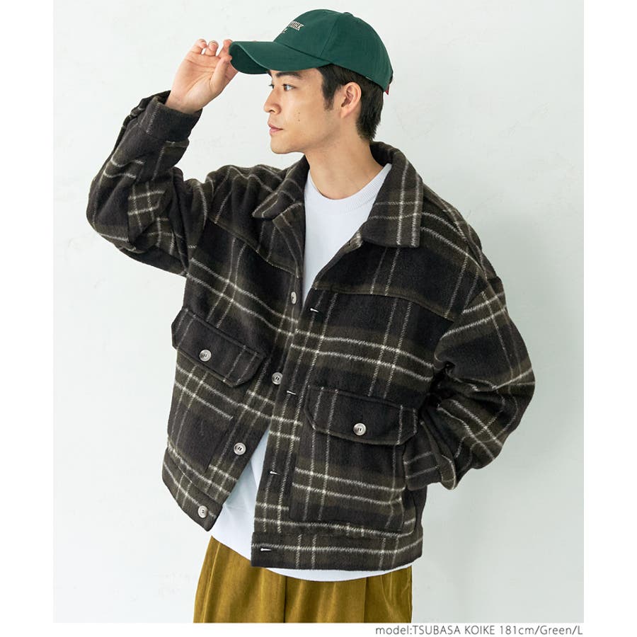 シャギーチェックジャケット[品番：PA000013250]｜coca（コカ）の